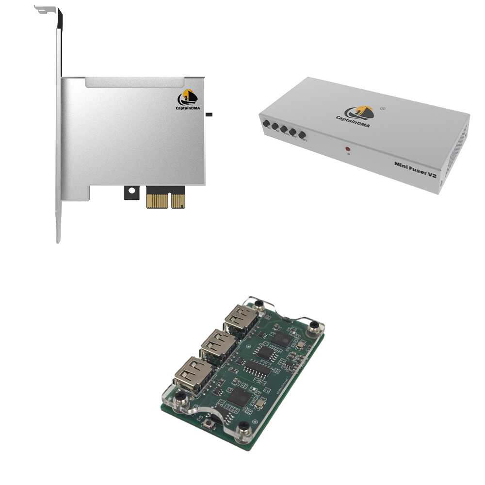 【75T DMA ボード】Fuser MAKCU 付 75t Dma Bundle - FPGA Dma 75t Card + HDMI Fuser Fusion